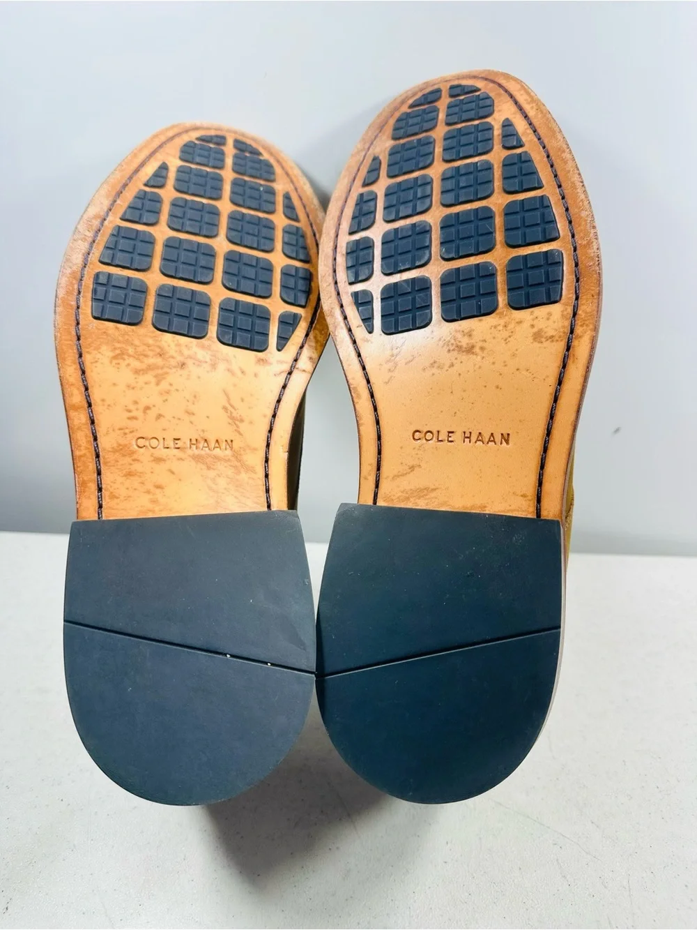Cole Haan Shoes Men’s 12 M Colton Chukka Brown Leather Blue Boots C11771